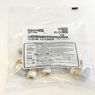 SMC ワンタッチ継手(エルボユニオン) KQ2L04-02AS袋売り / 興電舎商事 